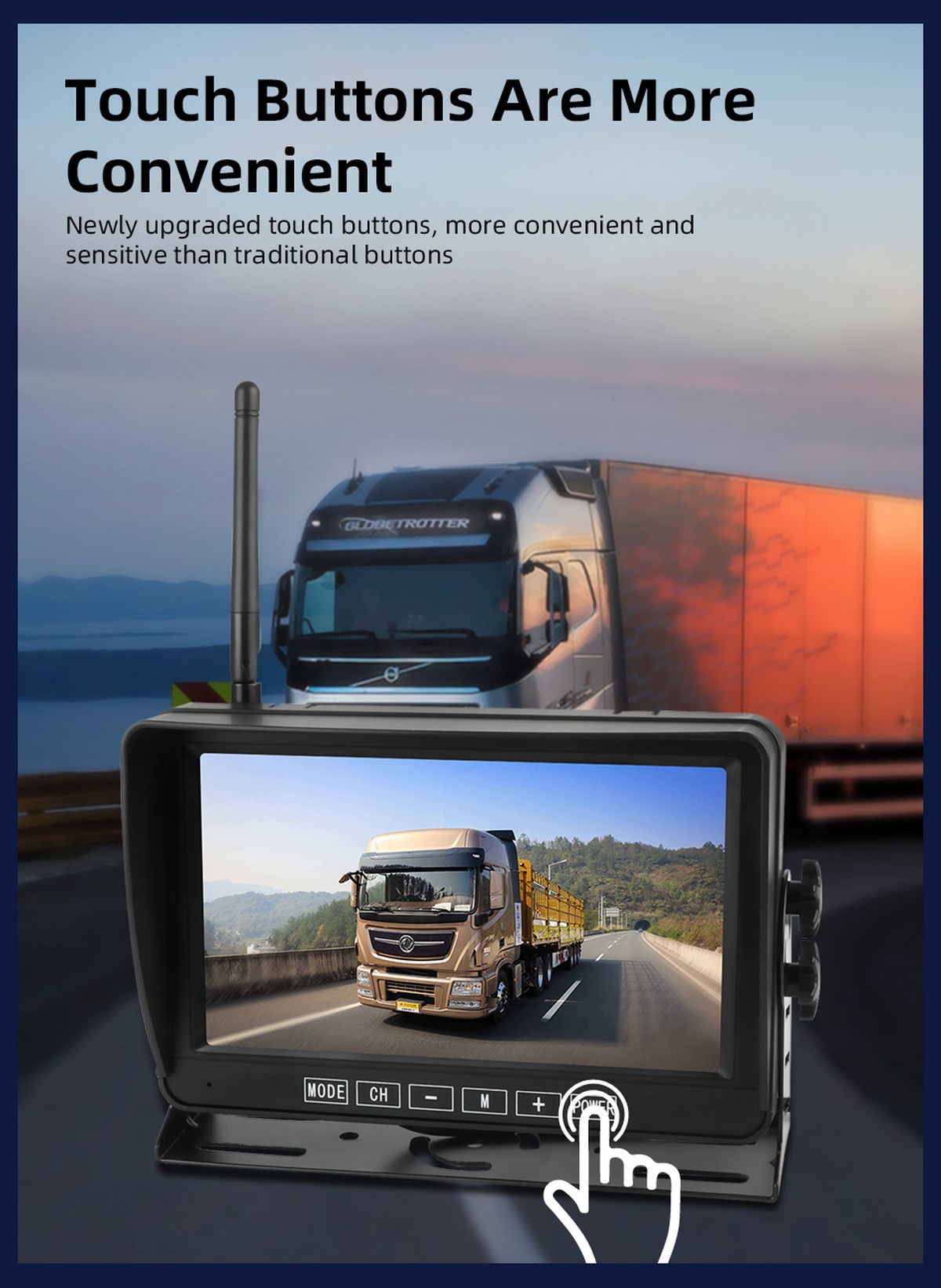 monitor bežičnog parkirnog sustava - za kamione, kombije, automobile