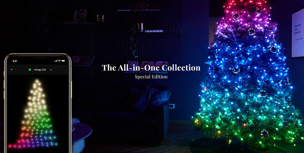 svjetlucava svjetla za božićno drvce