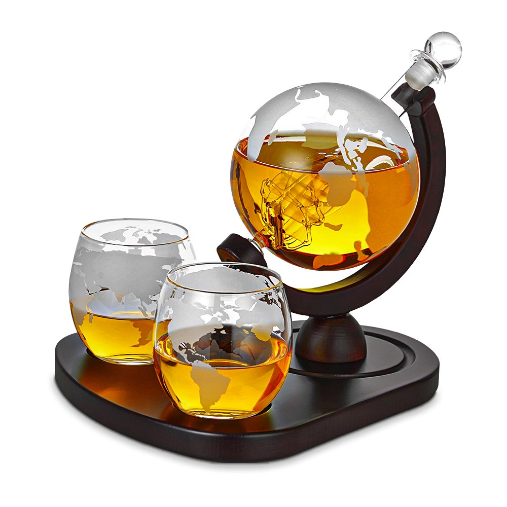 globus dekanteri za viski - set čaša za viski