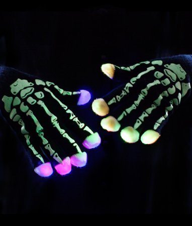 LED svjetleće kostur rukavice