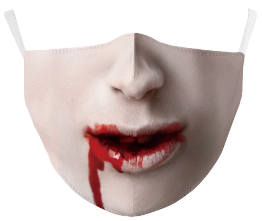 zastrašujuća vampirska maska ​​za lice