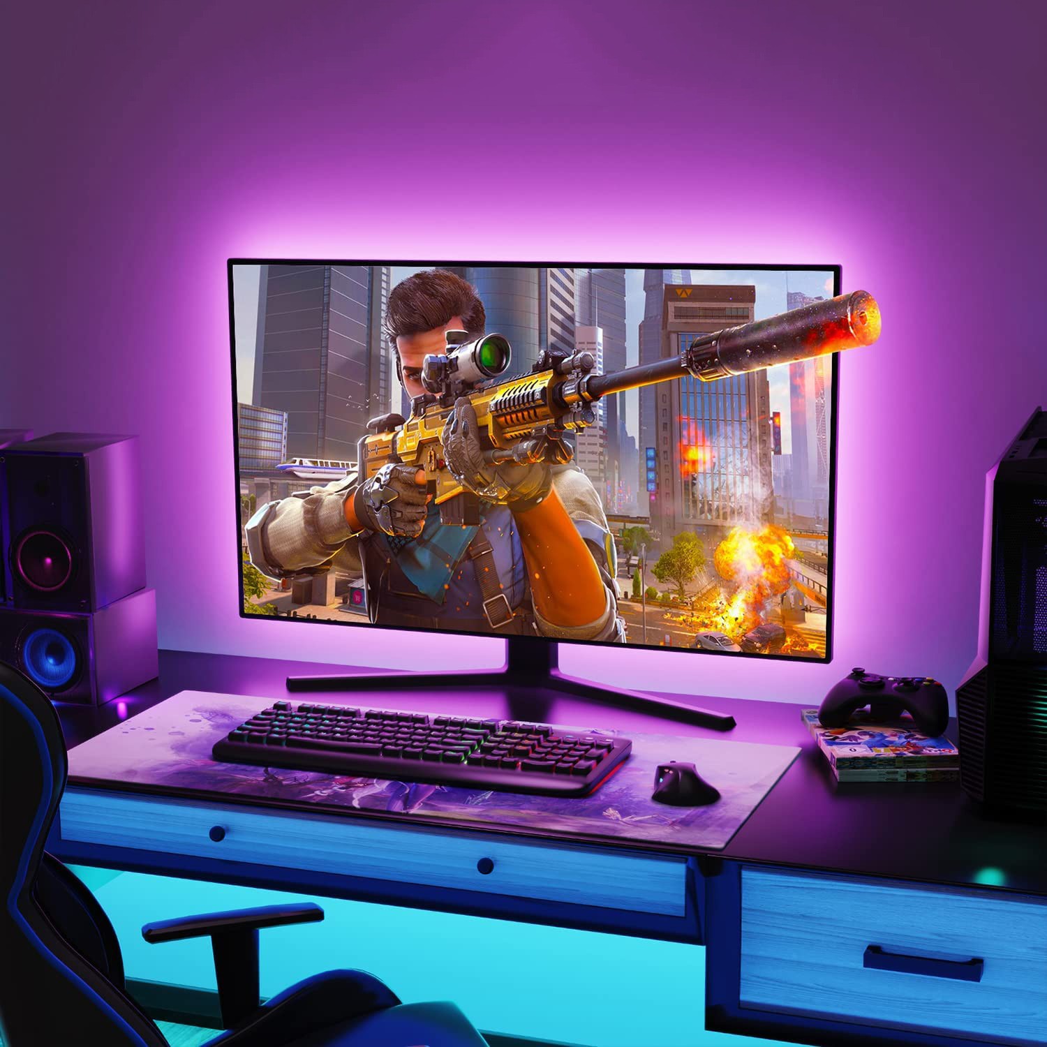 stražnje LED pozadinsko osvjetljenje monitora - PC igre