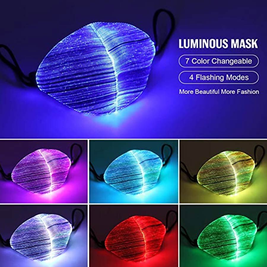 LED zaštitna maska koja osvjetljava