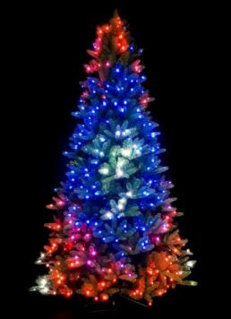 božićno drvce LED smart putem mobitela