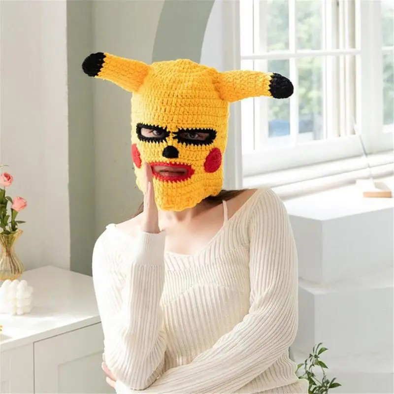 pikachu maska maska za lice s ušima