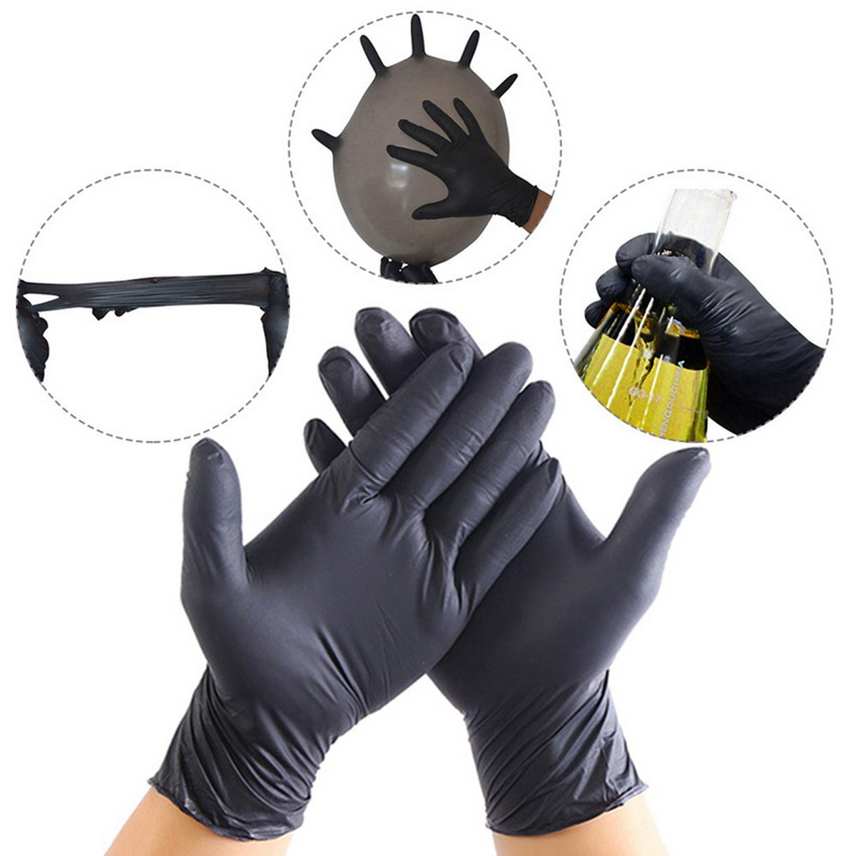 gumene rukavice nitril zaštitne crne