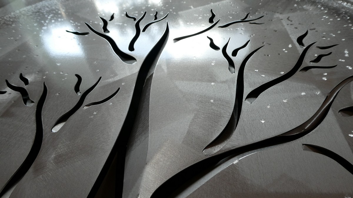 drvo života detalj slike - metalna slika