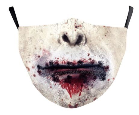 zombi maska ​​za lice zastrašujuće