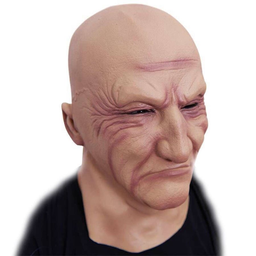 silikonska maska ćelav muškarac maska za lice od lateksa