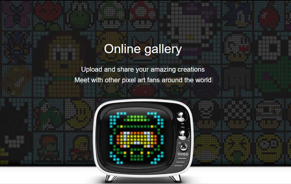 internetska galerija tivoo zvučnika pixel art