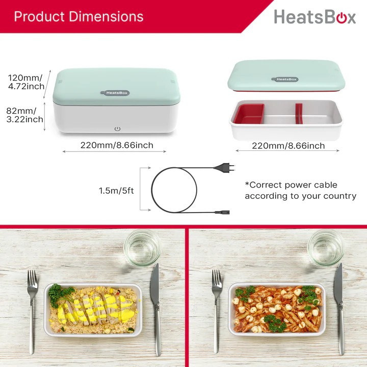 HeatsBox životna kutija za hranu termo električno grijanje prijenosna