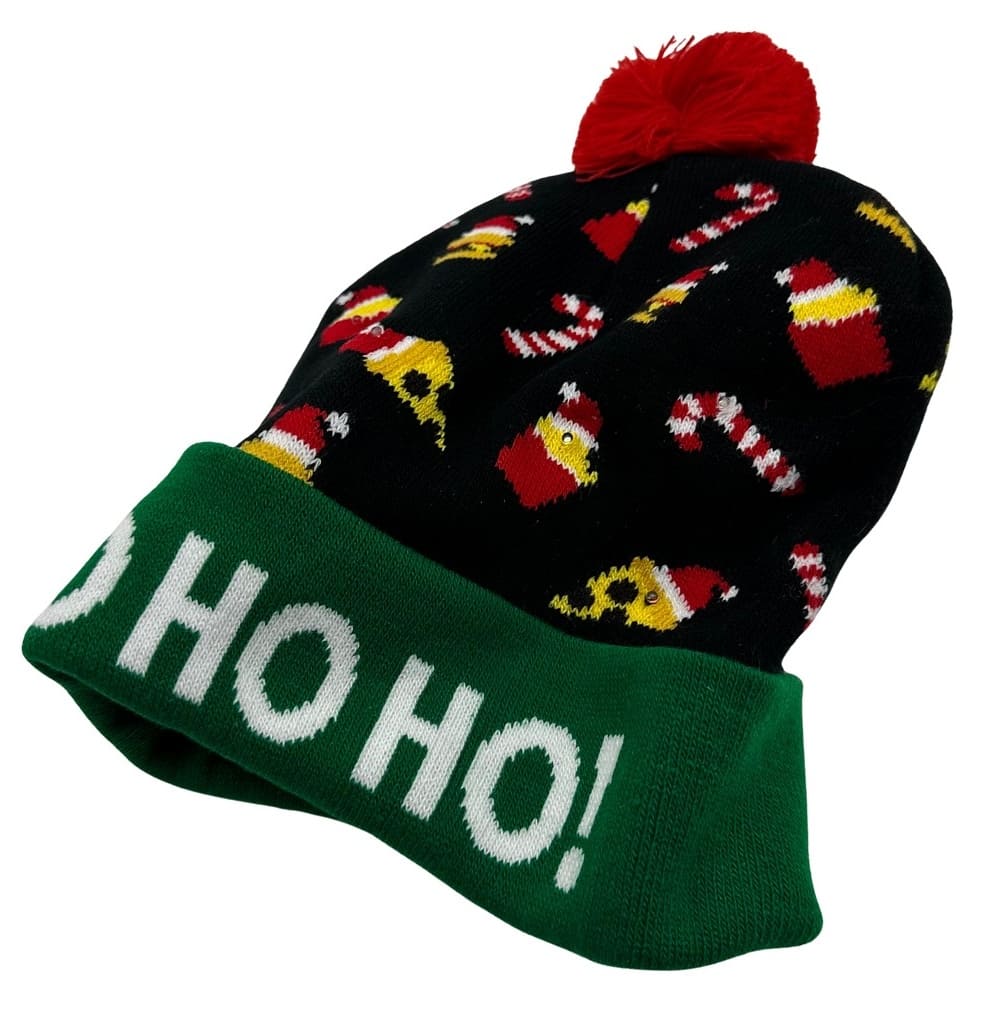 Božićna LED kapa sjaji zimskom toplinom pletena