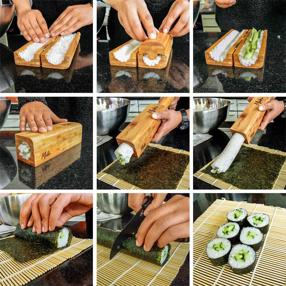 set aparata za pripremu sushija - pribor za izradu kao poklon