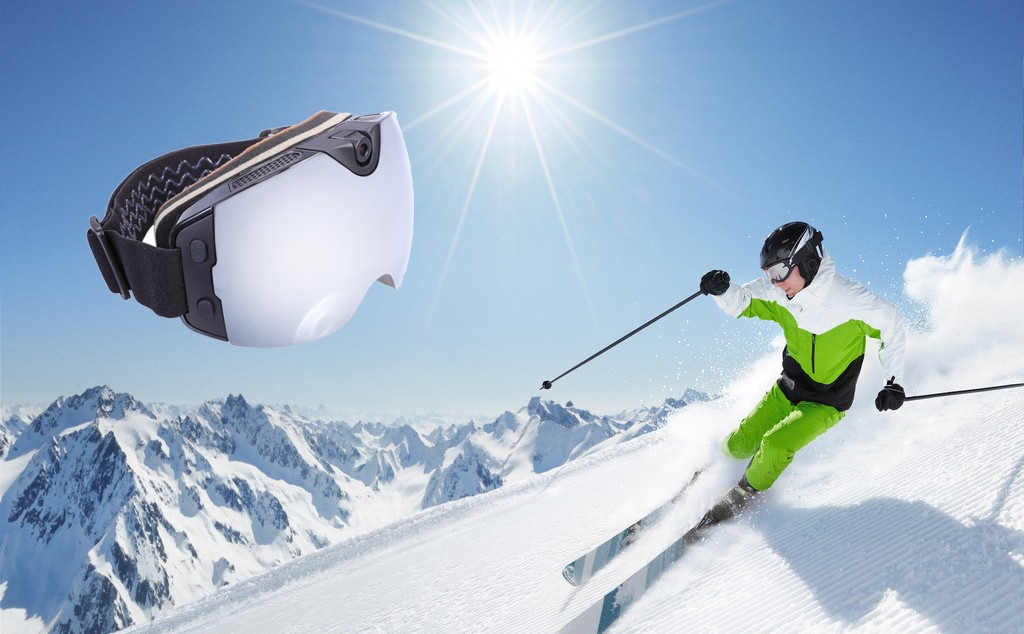 snowboard zaštitne naočale s ultra hd kamerom