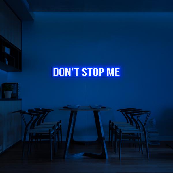 LED neonske 3D svjetleće reklame na zidu - DON´T STOP ME