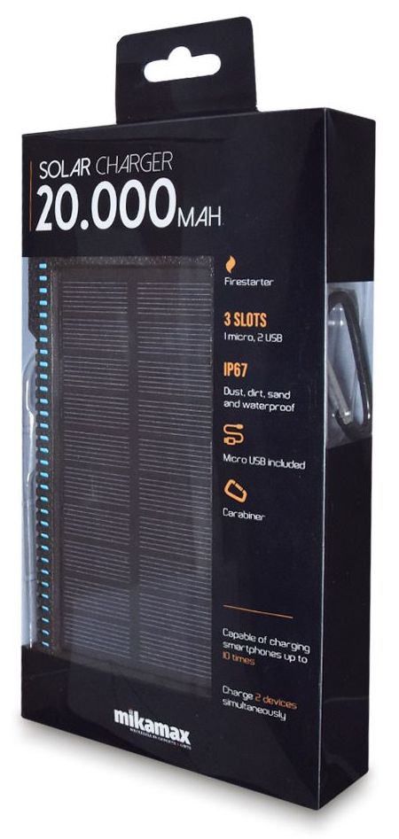 solarni punjač za mobitele 20000 mah