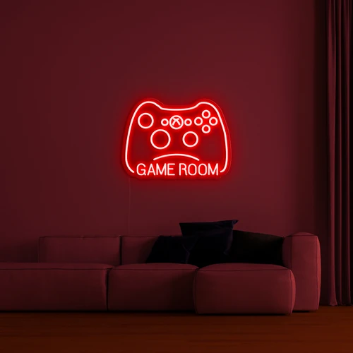 3D logo na zidu - GAMER