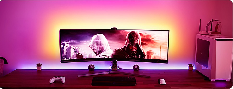 LED ambijentalno svjetlo monitor LCD TV PC - iskustvo igranja