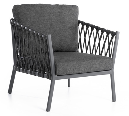 aluminijska stolica od ratana za vrt