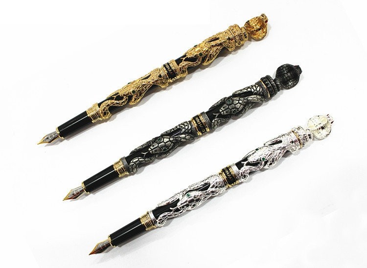 Luksuzna cobra zmija olovka - Unikatna poklon olovka s tintom