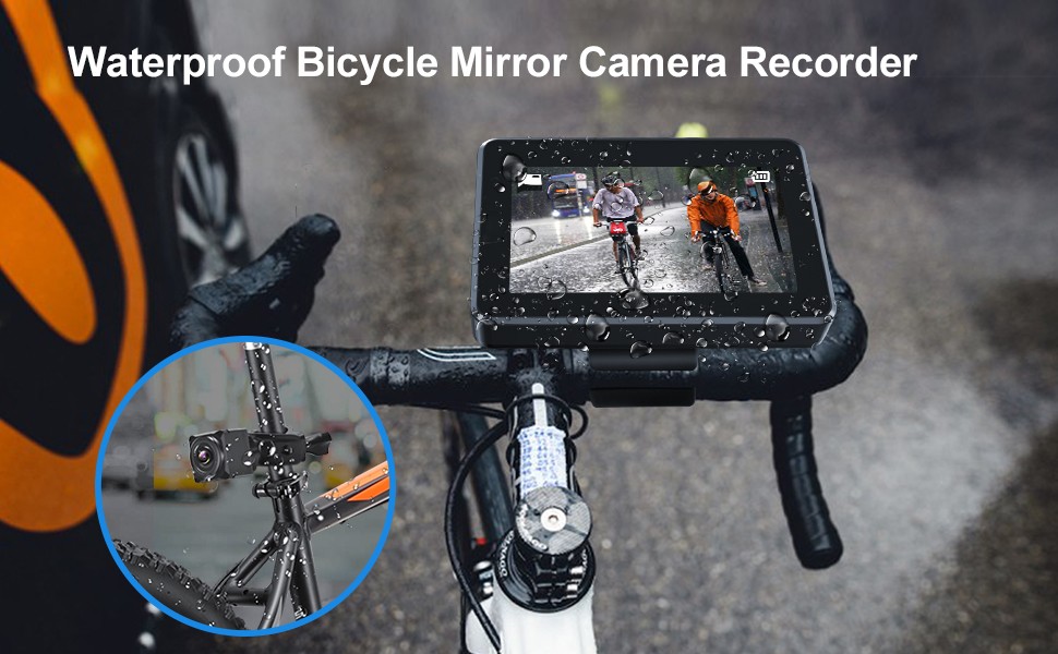 vodootporna kamera za bicikl IP68 sa monitorom sa snimanjem