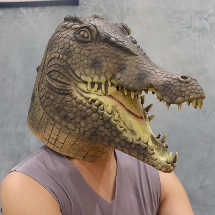 aligator maska za noć vještica krokodilsko lice maske za glavu