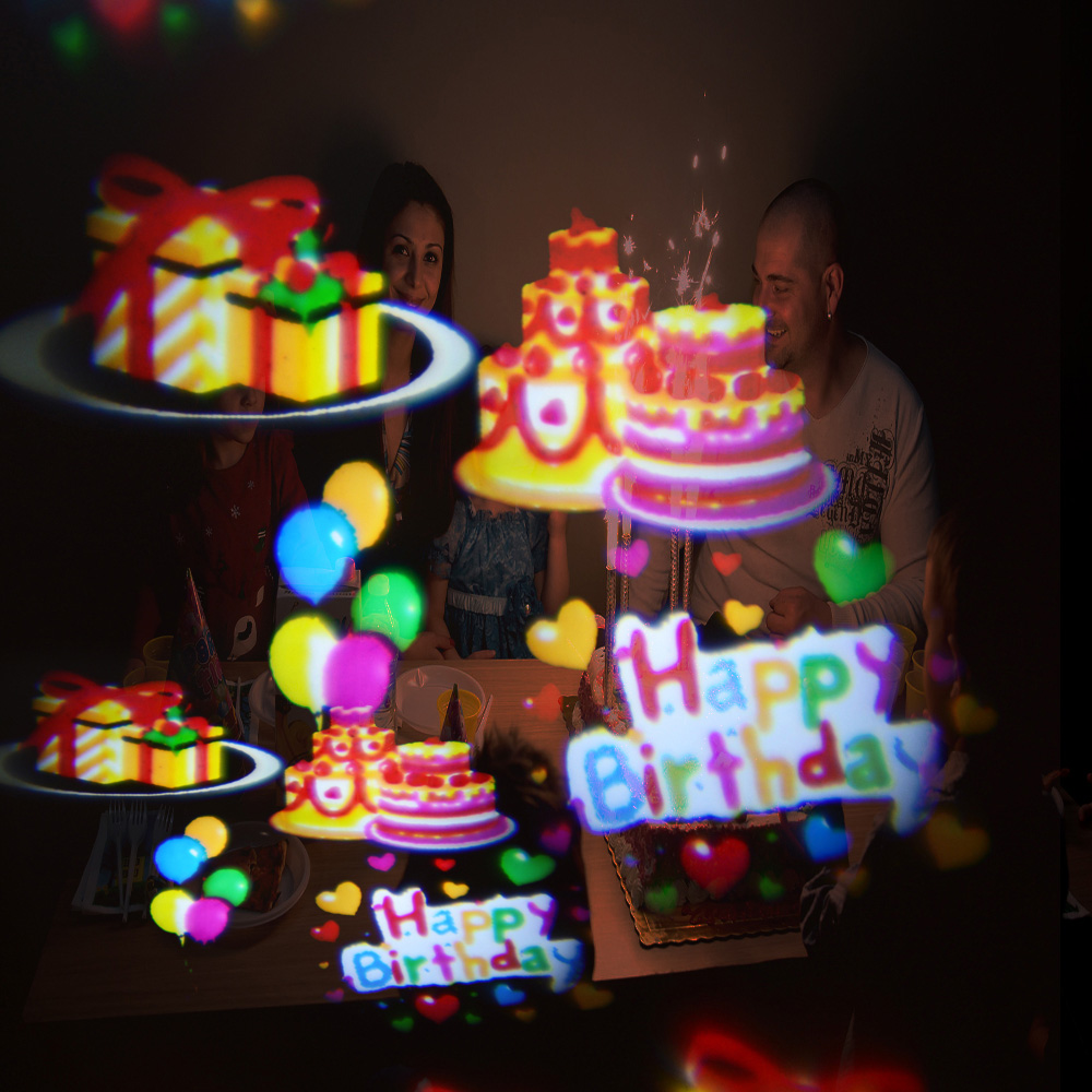 party fun led projektor za proslavu projekcije sretnih rođendanskih balona
