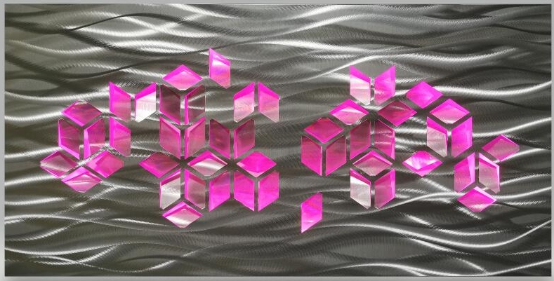 3d metalna aluminijska slika s led pozadinskim osvjetljenjem