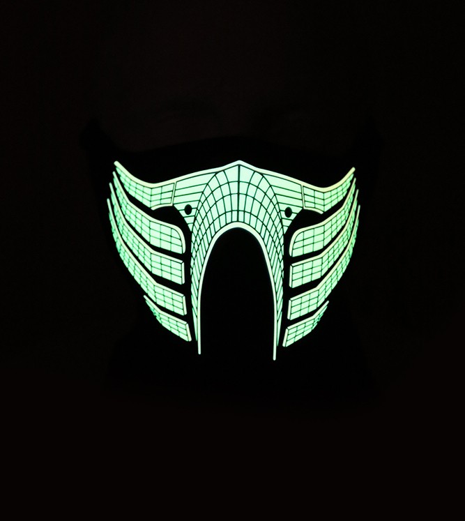 rave led scorpion maska