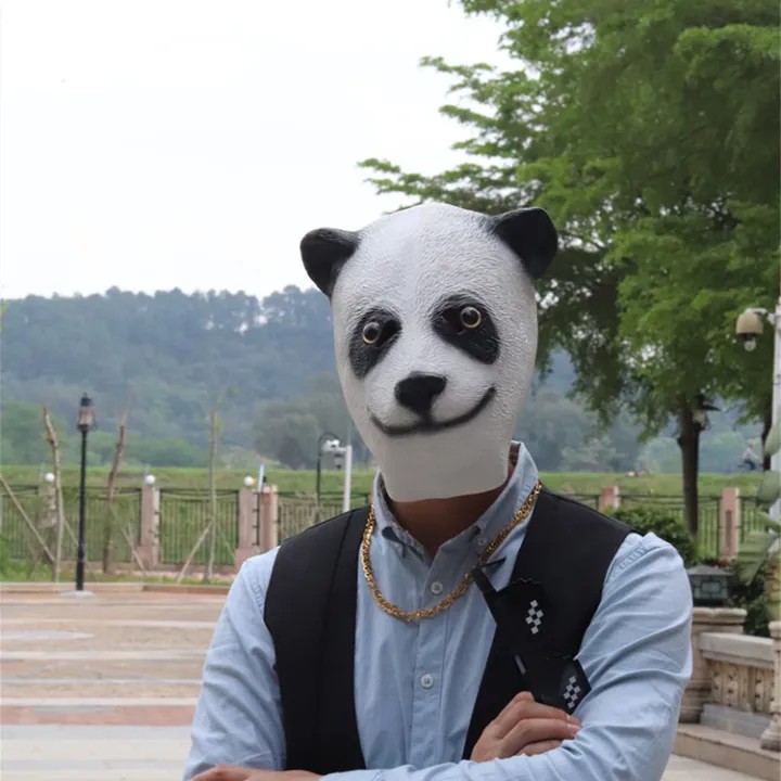 panda silikonska maska ​​za lice i glavu