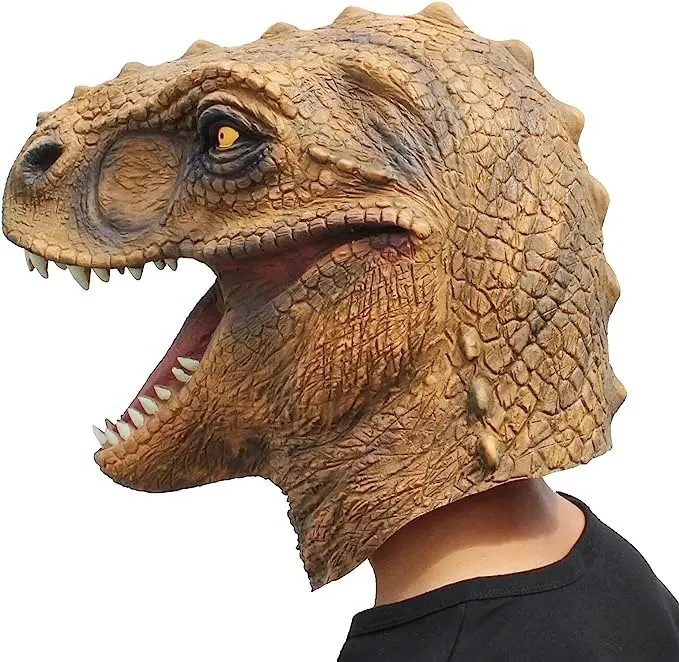 Halloween maska silikonska maska za glavu dinosaura t rex dinosaura