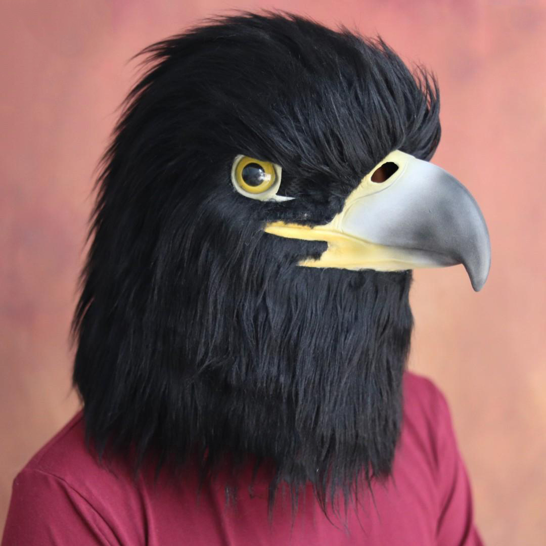 maska za lice crnog američkog orla Noć vještica