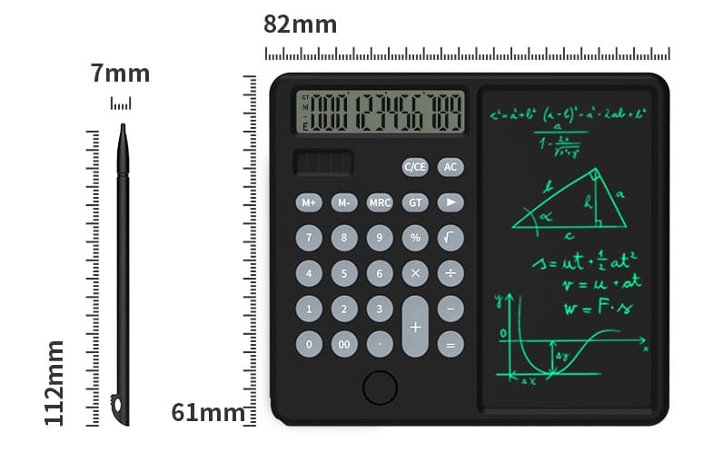bilježnica s kalkulatorom