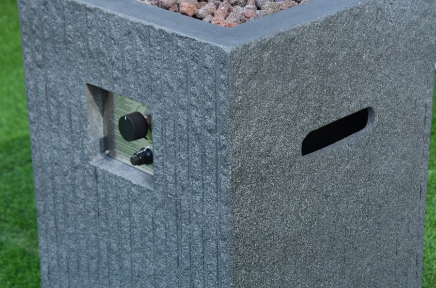 ognjište moderni beton propan plin