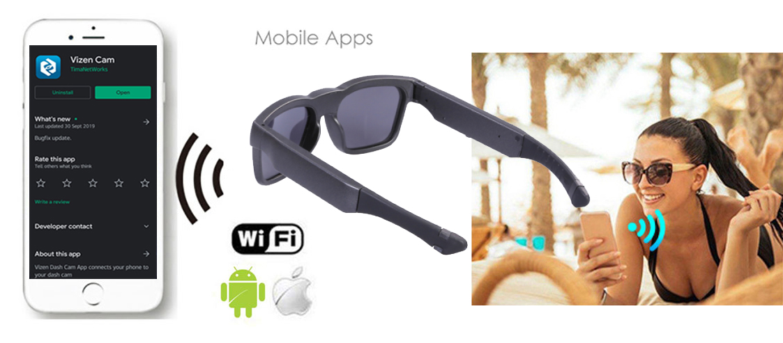 wifi kamera za naočale s prijenosom uživo za aplikaciju za varanje