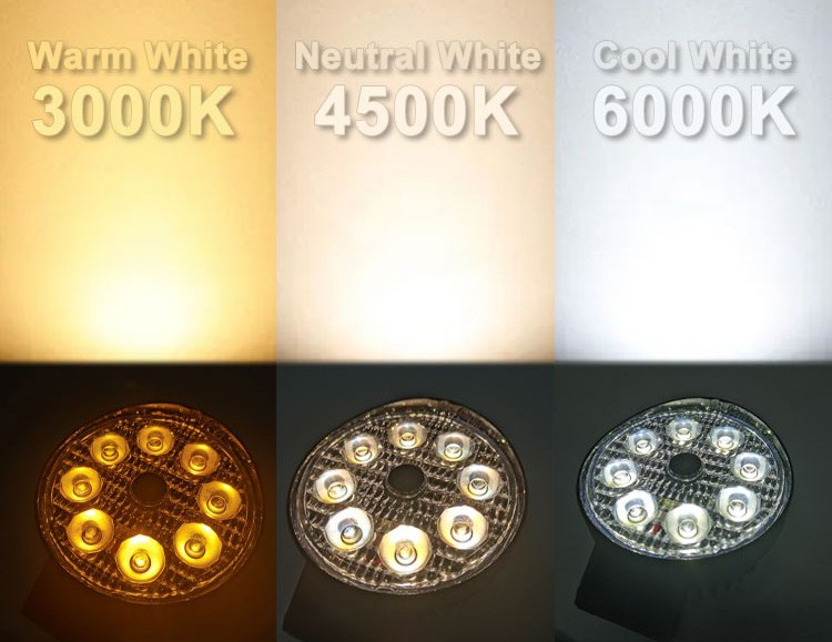 Način svjetline LED lampe s više svjetala (toplo svjetlo, neutralno svjetlo, hladno svjetlo)